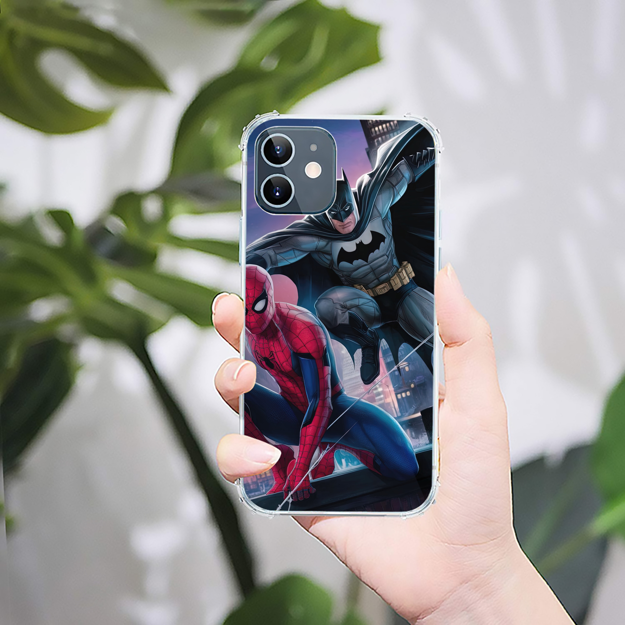 （画像用） Spider Man スパイダーマン 【iPhone 12シリーズ対応】透明スマホケース（クリアソフトケース）